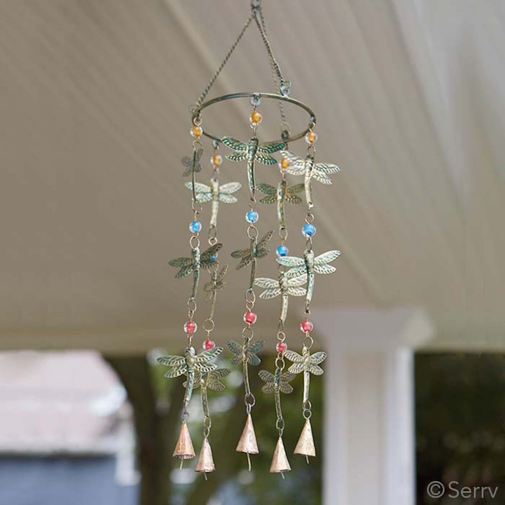 Wind chime with dragonfly design - wind chime collection at Better World Bio