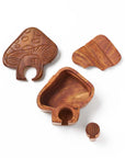 Mushroom Puzzle Box - Handcrafted Sheesham Wood