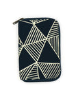 Zip Jewelry Travel Organizer - Geometric Navy