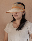 Sumi Leather and Cane Rattan Visor