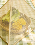 Buri Abaca Foldable Food Cover with Palm Leaf Trim