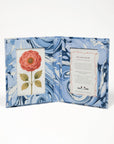 Hand-Marbled Ocean Wave Picture Frame Folding Book - 4x6