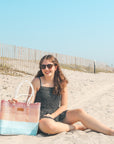 Sunrise Woven Tote