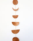 Moroccan Leather Luna Moon Phase Garland