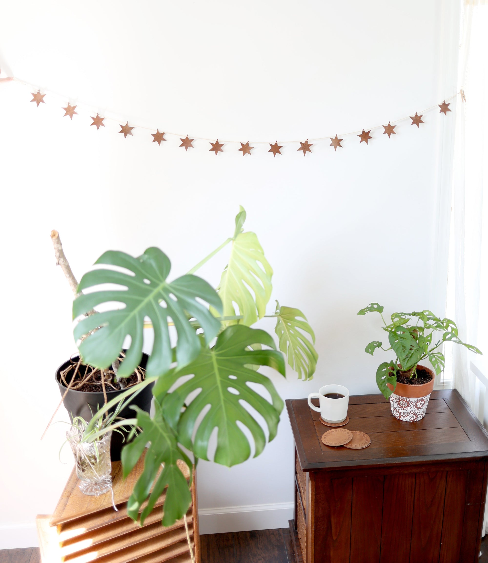 Moroccan Leather Starlight Garland