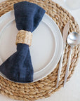 Stone Washed Linen Dinner Napkins