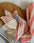 Andana Magenta Striped Tablecloth & Napkin Set