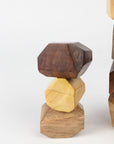 Upcycled Wood Stacking Stones - Set of 9