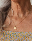 Wild Daisy Pendant Necklace in Gold Fill