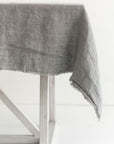 Stone Washed Linen Tablecloth - Blush