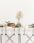 Ribbons Handwoven Cotton Tablecloth