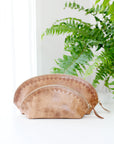Blossom Leather Travel Pouch