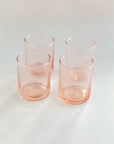Recycled Hammered Glasses - Set of 4