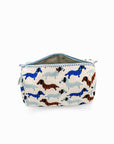 Dashing Doxies Block-Printed Toiletry Bag