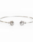 Double Lotus Cuff Bracelet