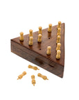 Triangle Peg Board Game - Handcrafted Wood