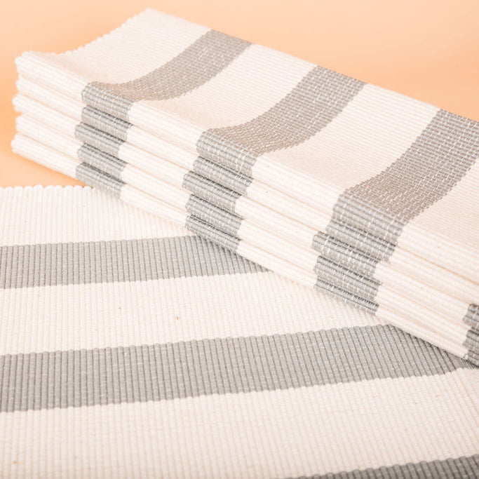 Nyota Striped Placemats - Set of 4