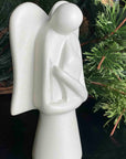 Angel Soapstone Sculpture with Eternal Light