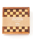 Checkers and Tic Tac Toe Wooden Game Set