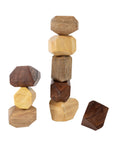 Upcycled Wood Stacking Stones - Set of 9