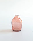 Blush Hammered Glass Bud Vases - Set of 3