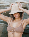 Crocheted Natural Bucket Hat