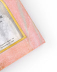 Jaipuri 4x6 Arch Picture Frame - Pink Carved Marble