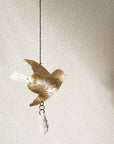 Surya Bird Engraved Brass Suncatcher