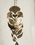 Surya Floral Engraved Brass Suncatcher