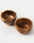 Gravon Acacia Nut Bowls - Set of 2