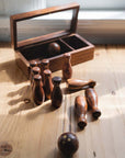 Tabletop Bowling Game Set - Handcrafted Wood