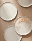 Tunisian Matte White Stoneware Dinner Plate - Set of 4