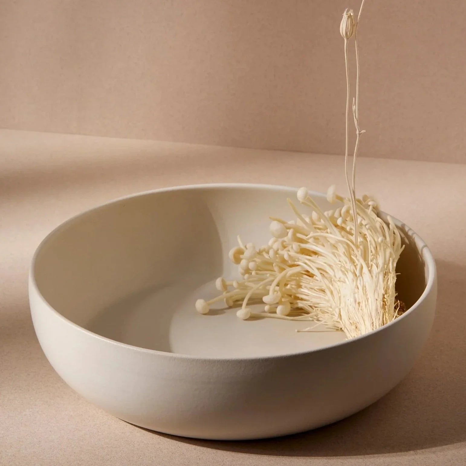 Hand-carved Stoneware Serving Bowl - 60 oz