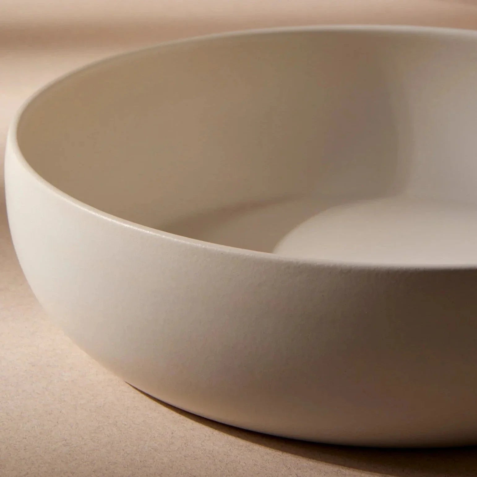 Hand-carved Stoneware Serving Bowl - 60 oz
