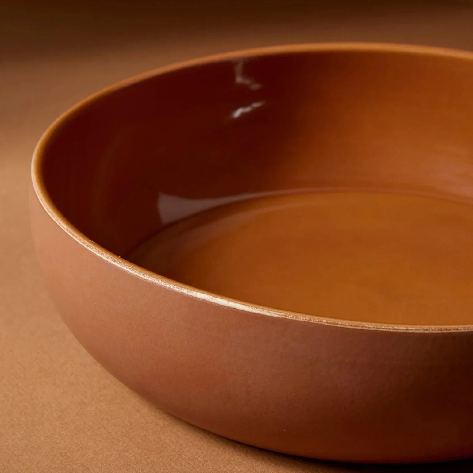 Hand-carved Stoneware Serving Bowl - 60 oz