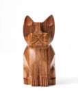 Cat Eyeglass Holder Wooden Stand