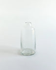 Clear Hammered Glass Bud Vases - Set of 3