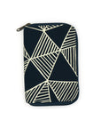 Zip Jewelry Travel Organizer - Geometric Navy