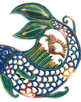 24-inch Painted Fish & Shell - Caribbean Craft