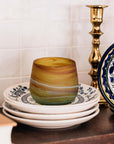 Phoenician Glass Candleholder