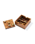 Checkers and Tic Tac Toe Wooden Game Set