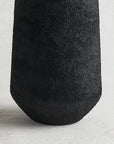 Pumice Black Aluminum Vase
