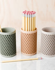 Modern Honeycomb Pencil Holder