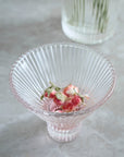Pressed Clear Martini Glasses - Set of 4