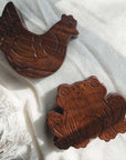 Chicken Puzzle Box - Hand Carved Wood