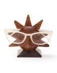 Sun Eyeglass Holder Wooden Stand