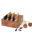 Mini Backgammon Wooden Travel Game Set