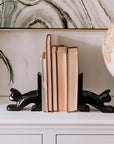 Playful Black Cat Bookends