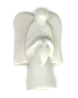 Angel Soapstone Sculpture Holding Heart