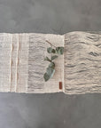 White Thread Table Runner